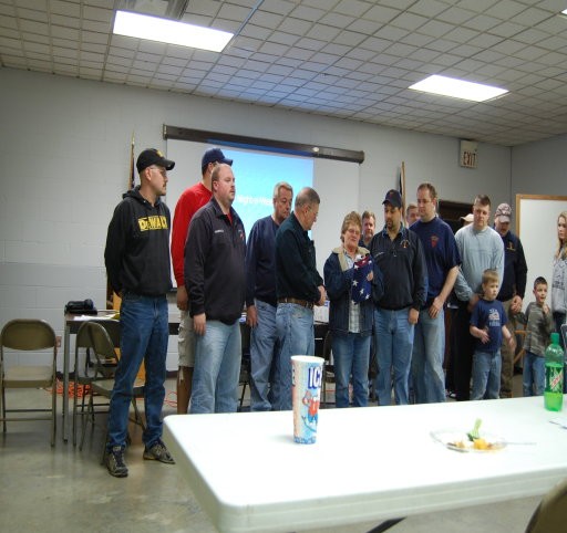 FLAG PRESENTATION AT MAIN STATION